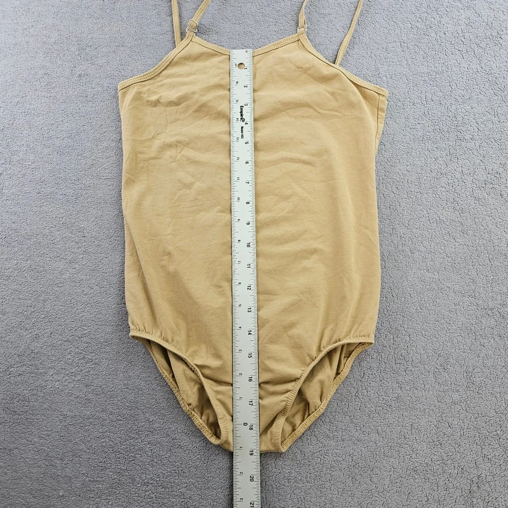 Girls an‎ Nude Camisole Dance Leotard Adjustable Straps Stretch Bodysuit